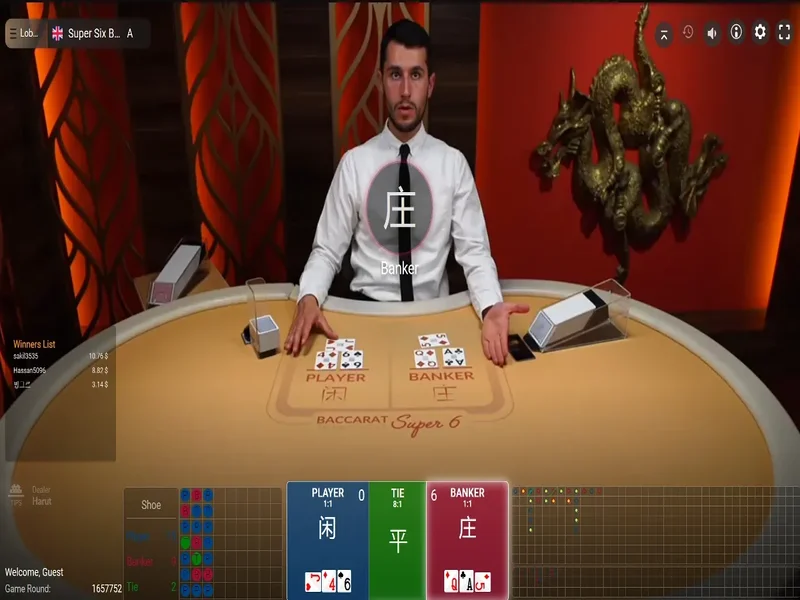 Super 6 Baccarat - Phiên Bản Nâng Cấp Đặc Biệt Của Baccarat 2 Tính cạnh tranh và chiến thuật cho bet thủ Super 6 Baccarat