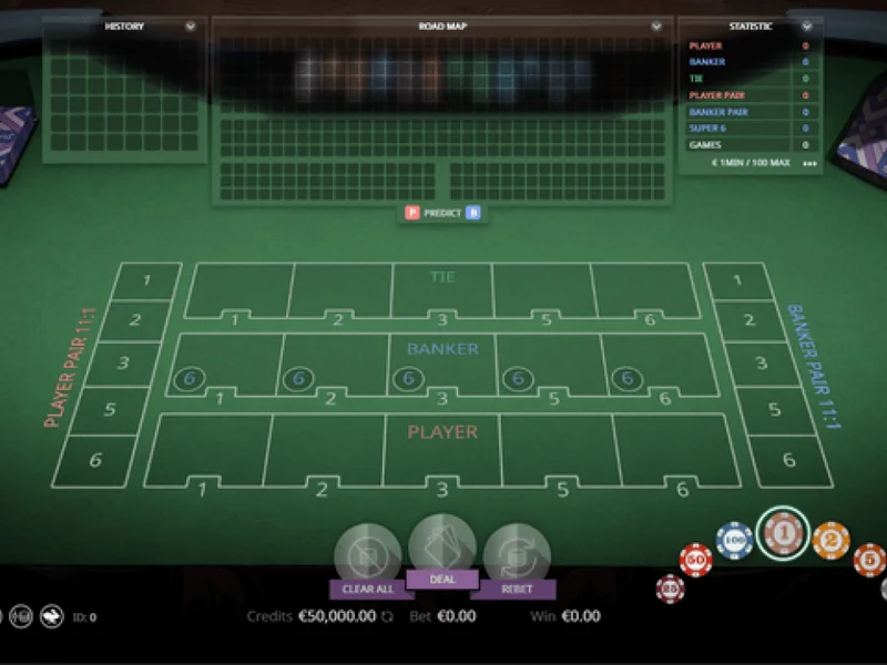 Super 6 Baccarat - Phiên Bản Nâng Cấp Đặc Biệt Của Baccarat 3 Mức cược linh hoạt nhận thưởng tự do Super 6 Baccarat