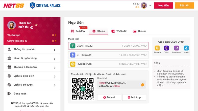 hướng dẫn nạp tiền NET88 hướng dẫn nạp tiền NET88