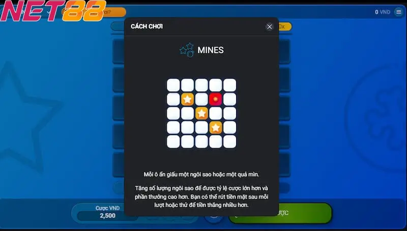 Mines siêu tốc NET88 - Tựa game chơi thú vị trong năm 2024 2 Luật chơi của game Mines siêu tốc