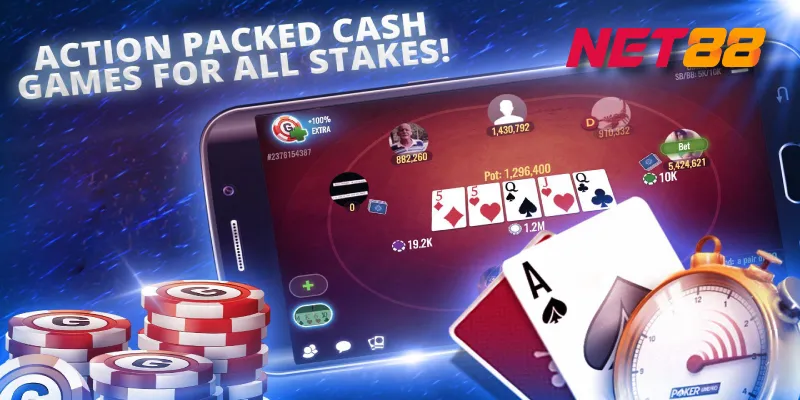 Poker Omaha Net88 - Trải nghiệm game bài độc đáo 2 Quy trình chơi bài Poker