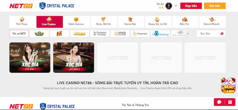 Xóc đĩa live casino NET88 Bật mí một số mẹo hay giúp chơi luôn thắng
