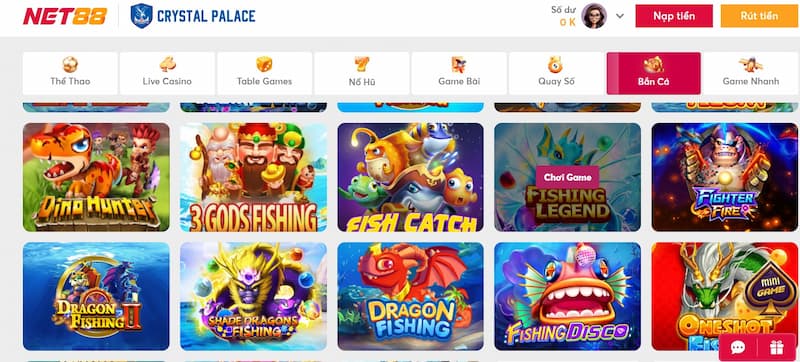 Thông tin về game bắn cá NET88 Thông tin về game bắn cá NET88