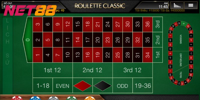roulette classic Hướng dẫn các cách chơi Roulette Classic đỉnh cao nhất