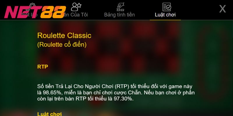 roulette classic Những điều anh em cần chú ý khi chơi Roulette Classic